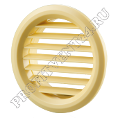 Решетка Вентиляционная Круглая МВ 50/2 бВ беж Vents