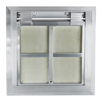 Напольный люк под плитку алюминиевый с газовыми амортизаторами D6080 floor lift AL EVECS 600x800