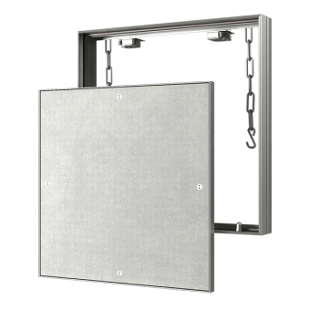 Люк алюминиевый под плитку съемный D2030 ceramo EVECS на цепочке 200х300